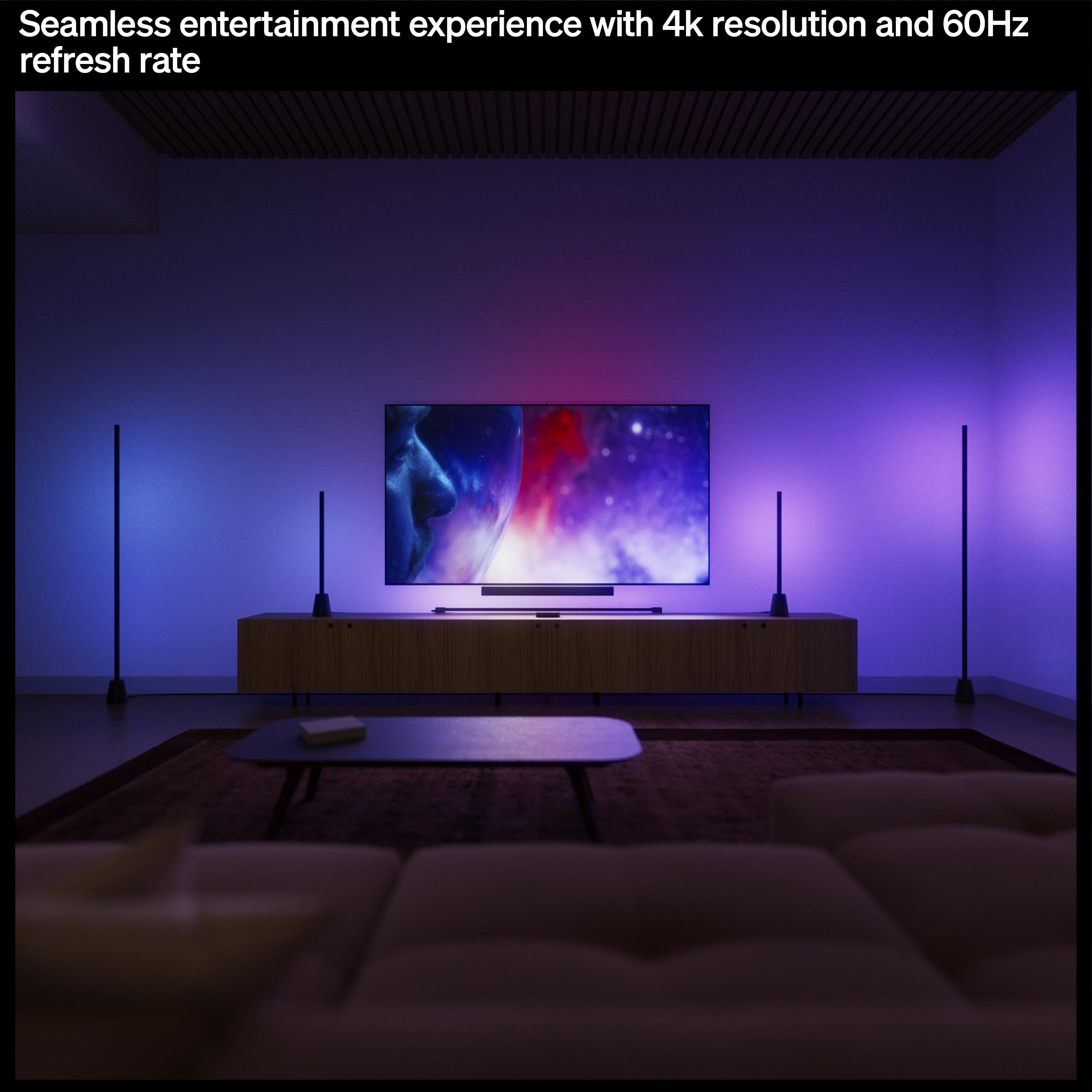 Amazon.com: Philips Hue Play HDMI Sync Box 4K, Smart Lighting
